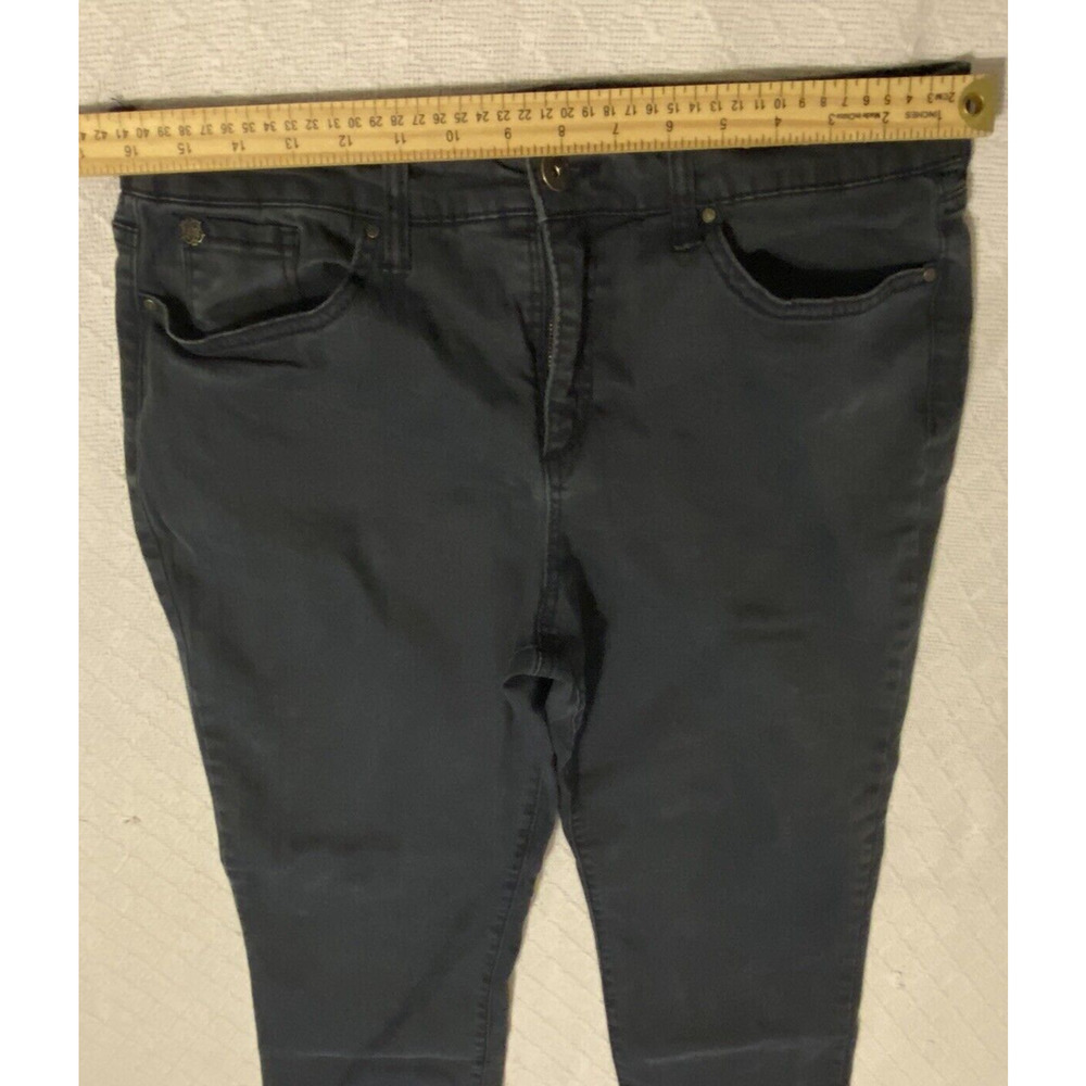 Bandolino Missy Straight Leg Womens Size 14 Petite Black Jeans - Picture 6 of 16